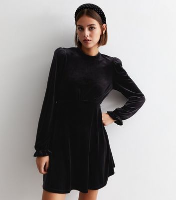 Aspiga Esmee Velvet Dress, Black at John Lewis & Partners